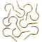 Brass Cup Hooks - STAR PACK 9 CUP HOOK 38MM 72083