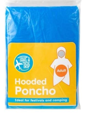 TAKE A TRIP ADULT HOODED PONCHO. OL323761