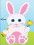 67CM JOINTED BUNNY EASTER DECORATION. DP06387