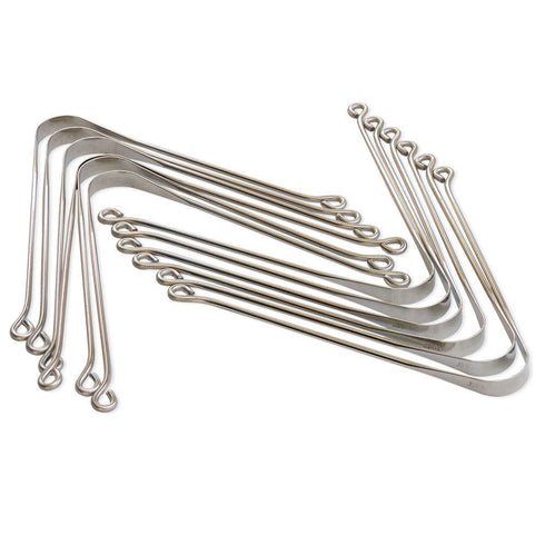 STAINLESS STEEL TONGUE CLEANER 12/PK. IND589