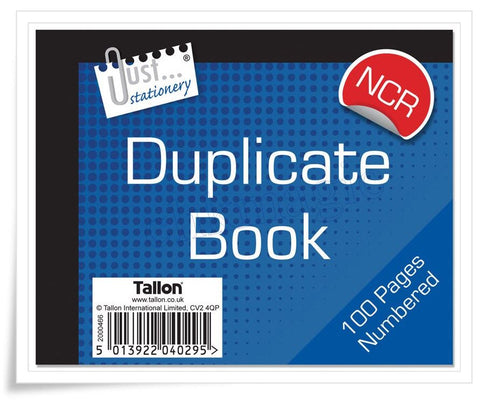 TALLON HALF SIZE NCR DUPLICATE BOOK. 4029