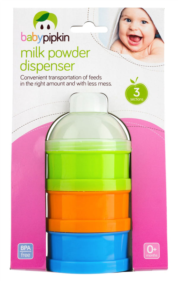 BABYPIPKIN BABY MILK POWDER DISPENSER 3 COMPARTMENTS. Z66014