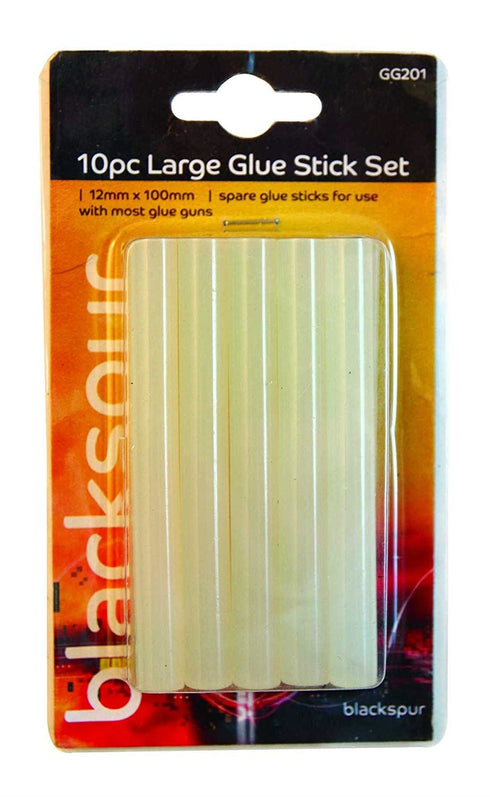 Large Glue Sticks - BLACKSPUR 12MM X 100MM 10/PK BBGG201