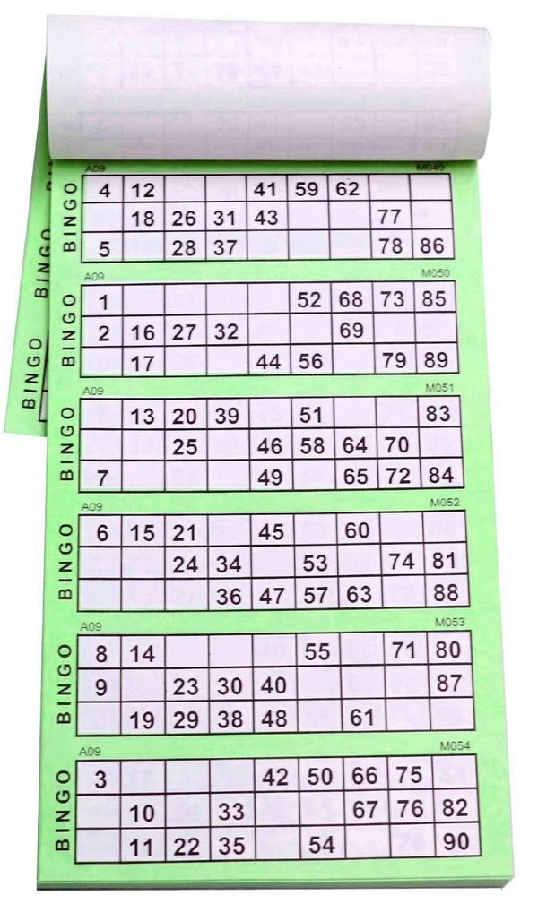 Bingo Tickets Pads - 498 Sheets P2431 for Endless Fun
