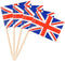 SHATCHI UNION JACK SANDWICH / COKTAIL PARTY FLAGS 50/PK. 116241