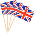 SHATCHI UNION JACK SANDWICH / COKTAIL PARTY FLAGS 50/PK. 116241