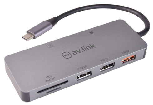 USB Type-C Hub - AV LINK 7 Port USB 3.2 | 500.107UK