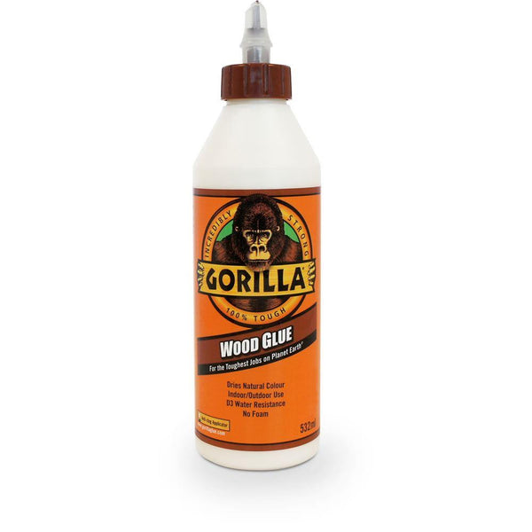 Gorilla Wood Glue 532ml - Strong Bond for Indoor/Outdoor Use
