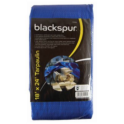 Large Blue Tarpaulin - BLACKSPUR 18x24 FT TP103