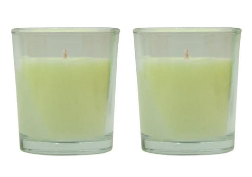 LUMAR AROMATIC JASMINE GLASS CANDLE JAR 2/PK. PS109102