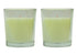 LUMAR AROMATIC JASMINE GLASS CANDLE JAR 2/PK. PS109102