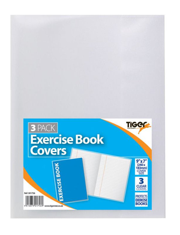 Clear Cover Exercise Book - TIGER 9" X 7" T301756