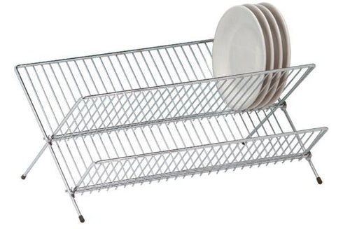 Chrome Dish Drainer - Large Folding for 28 Plates AP2520
