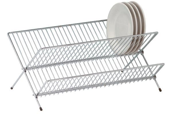 Chrome Dish Drainer - Large Folding for 28 Plates AP2520