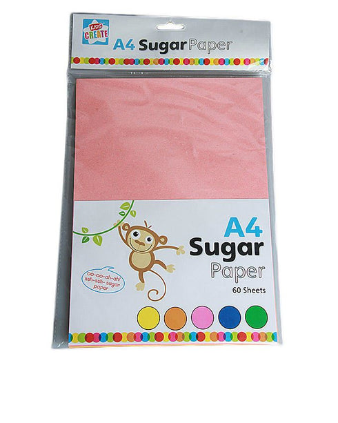 A4 Sugar Paper 60 Sheets - Premium Quality for Crafts and Art