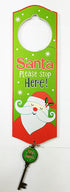 DELUXE FATHER CHRISTMAS XMAS SANTA MAGIC FRONT DOOR KEY WITH HANGER FESTIVE DECORATION..... NO CHIMN. PI524001