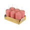 DARK PINK PILLAR CANDLE 60 X 115MM 6/PK. PS17992