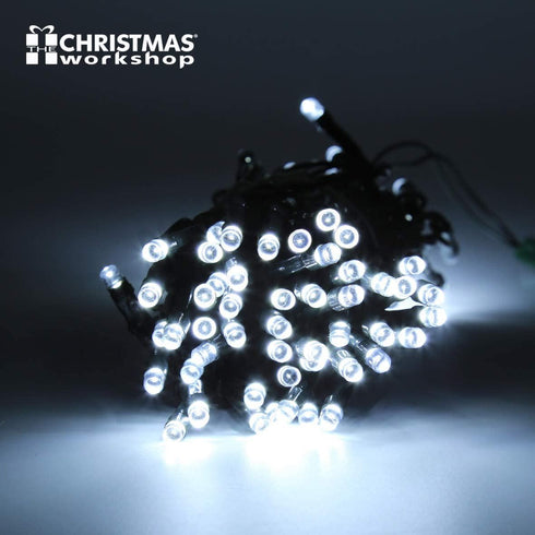 CHRISTMAS WORKSHOP 100 BRIGHT WHITE CHASER LED LIGHTS. 77320
