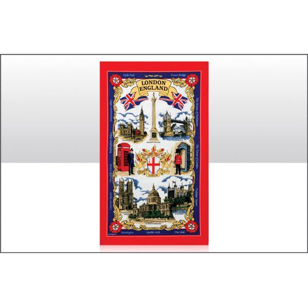 London Tea Towel - Iconic Red England Kitchen Accessory EL54313
