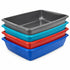 ASSORTED COLOUR WHITEFURZE CAT LITTER TRAY 42CM. P0301