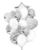 EUROWRAP 14 PIECE BALLOON SET SILVER APX 45 X 45 CM. 28857-SCC