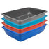 ASSORTED COLOUR WHITEFURZE CAT LITTER TRAY 42CM. P0301