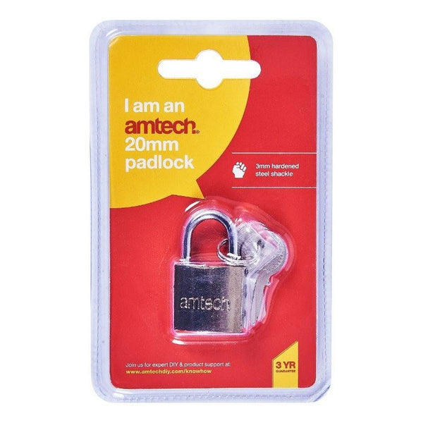 AMTECH Padlock 20mm - Secure XXSEL20 Lock for Safety