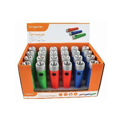 LED Flashlight Torch - KINGAVON 1W, Durable & Bright RT175