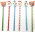 6 CHRISTMAS PENCILS WITH ERASER TOPPER REINDEER XPNL. XPCL