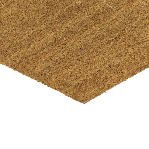 JVL PLAIN PVC COIR DOOR MAT 40CM X 60CM X 2CM. 02-249