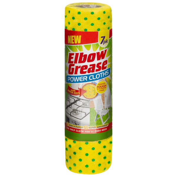 Power Cleaning Cloths - ELBOW GREASE POWER CLOTHS 7/PK EG21