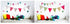 CHRISTMAS BUNTING WALL STICKERS ASSORTED DESIGN. XCR0030