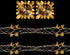 PACK OF 2 15CM FOIL GARLAND GOLD. DP54946
