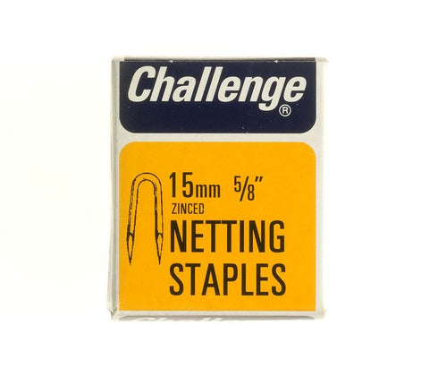 Netting Staples 15mm - Zinc Plated for Durability 40G Pack
