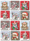 CUTE BEAR HANDCRAFTED SELF ADHESIVE CHRISTMAS GIFT TAGS 24/PK. X13836