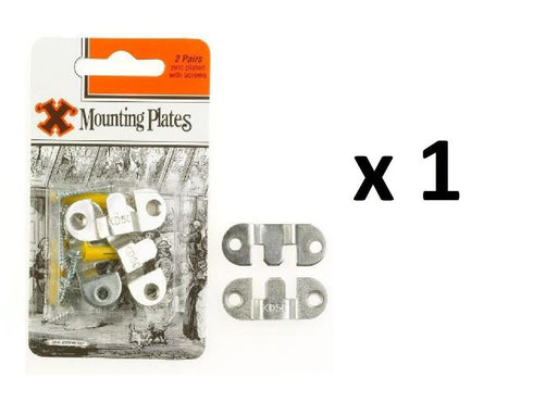 Zinc Plated Mounting Plates - SHAW X 4/PK FS12870