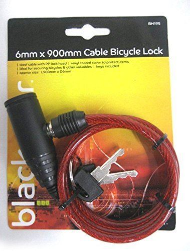 Bicycle Cable Lock - BLACKSPUR 6MM X 900MM BB-BH195