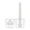 TWO IN ONE CANDLE HOLDER GLASS CRYSTAL CLEAR ROUND. 82311