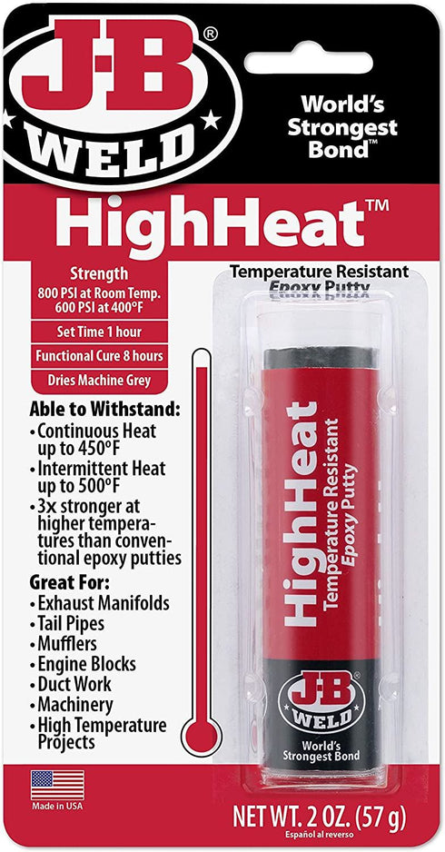 HighHeat Epoxy Putty - JB Weld Resistant 57g 8297UK