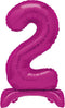 Giant Pink Number Balloon - 76cm Hot Pink Foil Decoration