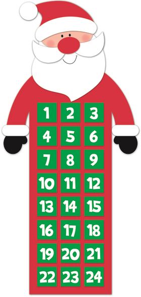 CHRISTMAS SANTA ADVENT CALENDAR. 16446