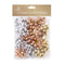 FESTIVE WONDERLAND SMALL GOLD SILVER CONFETTI GIFT BOWS 25/PK. XA0140