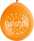 Congratulations Balloons - Multicolour Latex 10 Pack | UNI56061