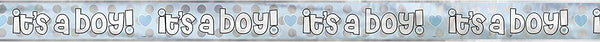 Boy Baby Shower Banner - Celebrate with 12ft Foil Party Decor