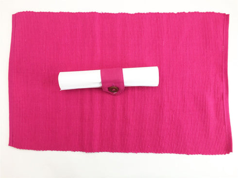 Pink Table Placemats - Cotton Party Decoration SW2216