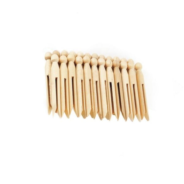 Wooden Dolly Pegs - ELLIOTTS BEECH WOOD 24 PACKS 10F80869