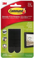 COMMAND PICTURE HANGING STRIPS MEDIUM BLACK 4 X 2 STRIP IN PACK. 4372-BL 17201BLK