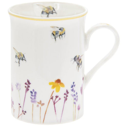BUSY BEES FINE CHINA WHITE COFFEE MUG. LP93921
