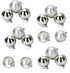 PACK OF 16 SILVER MAT SHINE CHRISTMAS BAUBLES. 152087