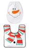 CHRISTMAS DECORATION SNOWMAN TOILET SEAT COVER 2PCS SET. DGI1311